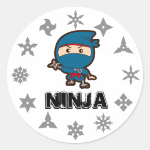 Sticker Rond Ninja Boy