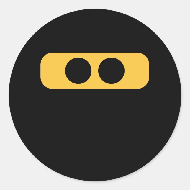 Sticker Rond Ninja yeux (Devant)