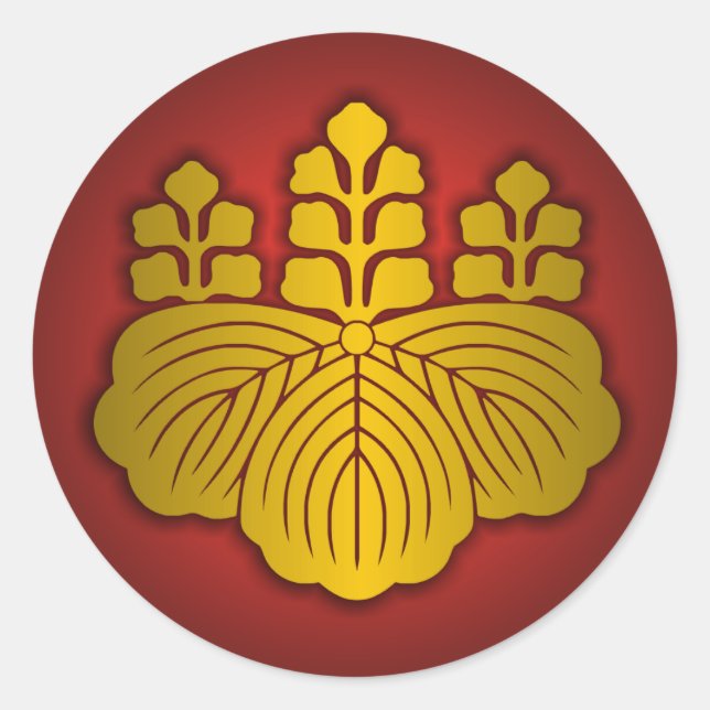 Sticker Rond Nippon - Phoque Paulownia (Devant)