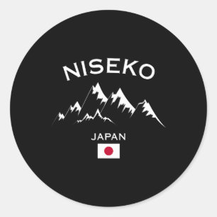 Sticker Rond Niseko Japan Station de ski Hokkaido Montagne japo