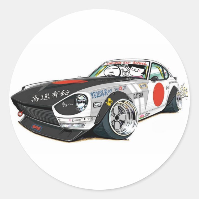 Sticker Rond Nissan Datsun 240Z (Devant)