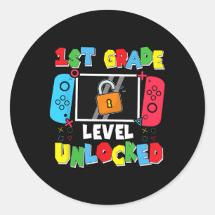 Sticker Rond Niveau 1re année débloqué Ck pour la rentrée scola