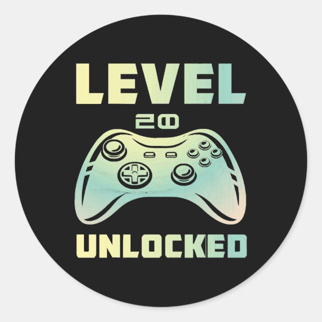 Sticker Rond niveau 20 débloqué (Devant)