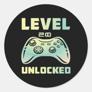 Sticker Rond niveau 20 déverrouillé