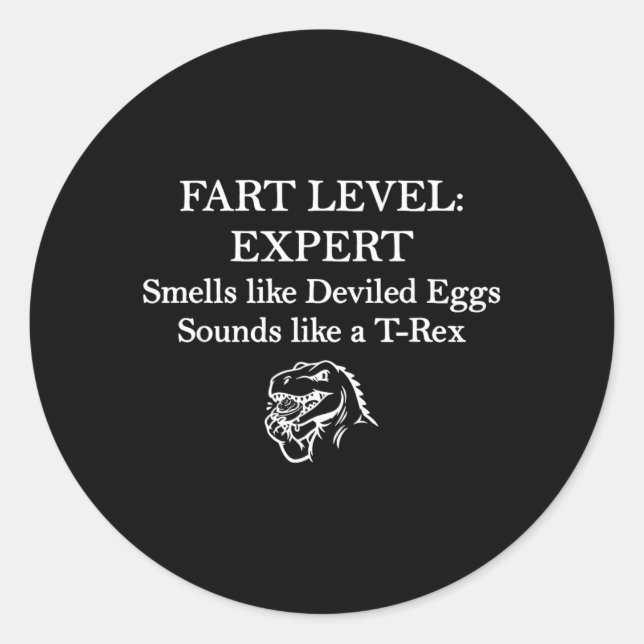Sticker Rond Niveau de bruits forts Expert Sent comme des œufs  (Devant)