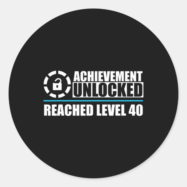 Sticker Rond Niveau de jeu 40 Chemise1 (Devant)