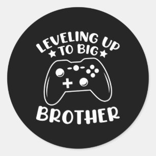 Sticker Rond Niveau Jusqu'À Big Brother Contrôleur De Jeu Vidéo
