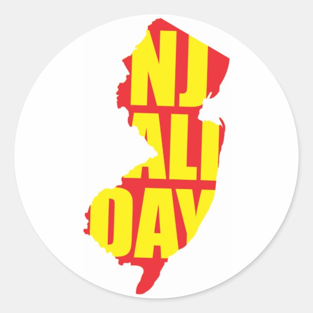 Sticker Rond njallday (Devant)