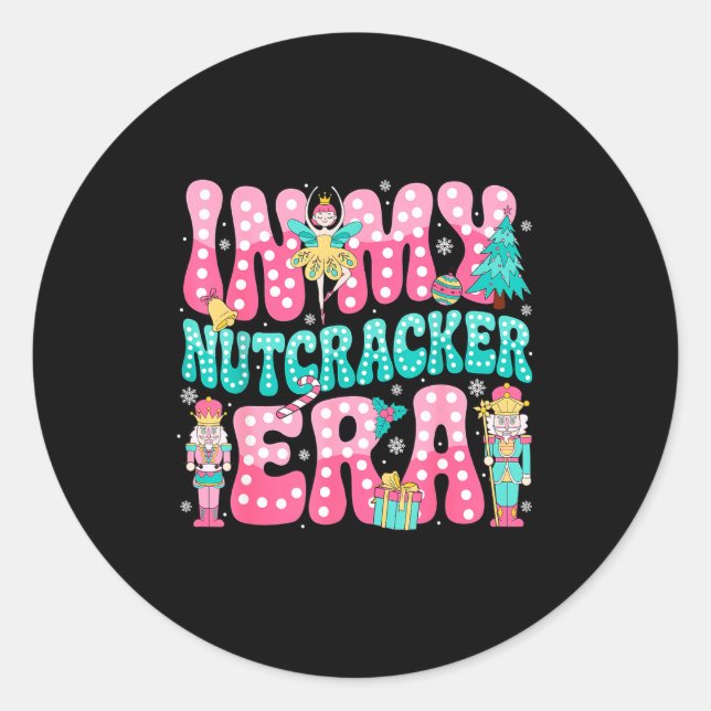 Sticker Rond Nk Nutcracker Squad In My Nutcracker Era Nk Christ (Devant)