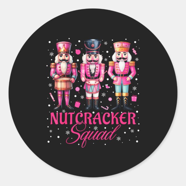 Sticker Rond Nk Nutcracker Squad Nk Christmas Ballet Xmas Women (Devant)
