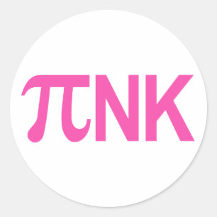 STICKER ROND NK PI PINK