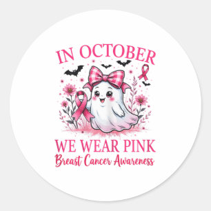 Sticker Rond Nk Ribbon Sensibilisation au cancer du sein 2025 m