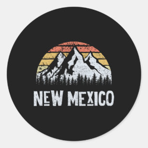 Sticker Rond Nm New Mexico Mountain State