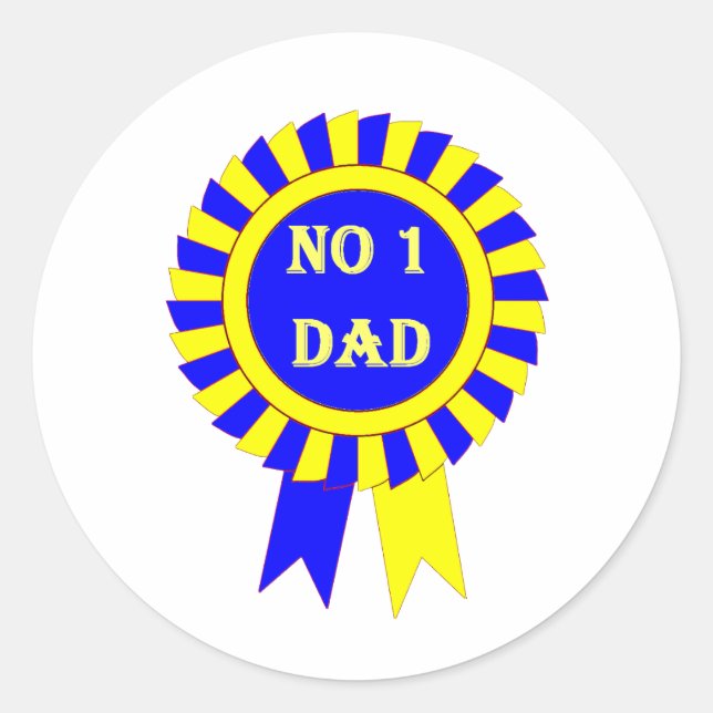 Sticker Rond No 1 papa (Devant)