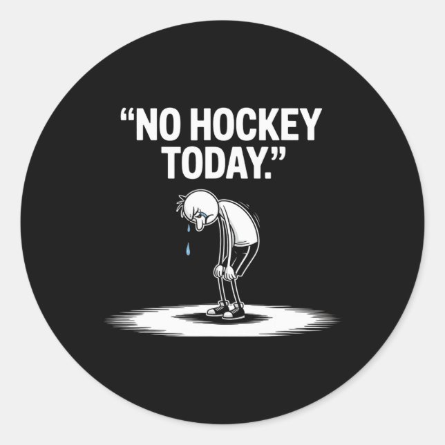 Sticker Rond No Hockey Today (2)  (Devant)