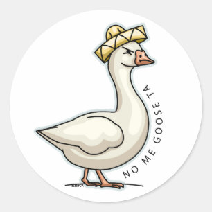 Sticker Rond No Me Goose Ta (No Me Gusta) Oie Mexicaine