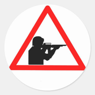 Sticker Rond no-violence