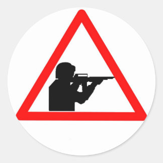 Sticker Rond no-violence