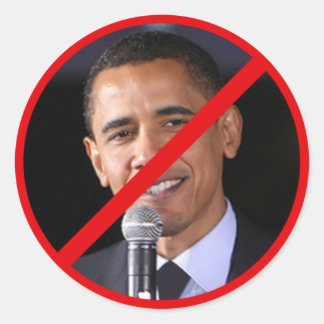 STICKER ROND NOBAMA