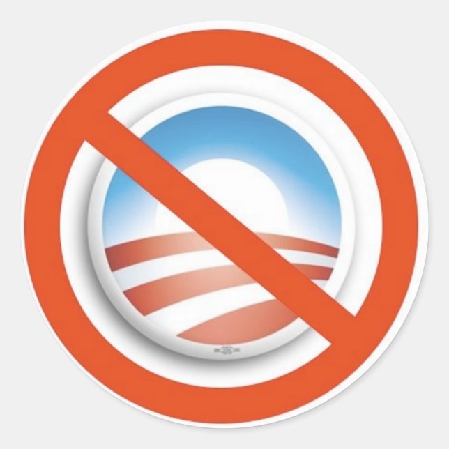 STICKER ROND NOBAMA (Devant)