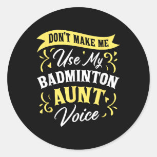Sticker Rond N'obligez pas à utiliser mon souteneur de voix de