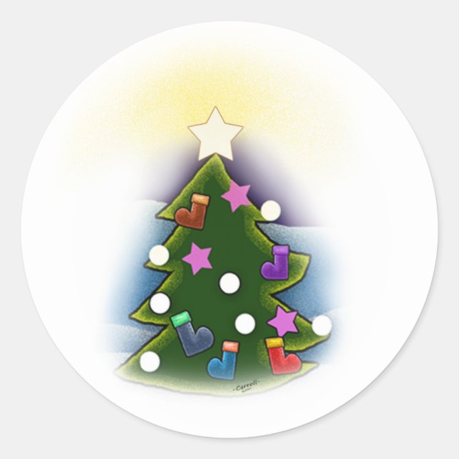 Sticker Rond Noël (Devant)