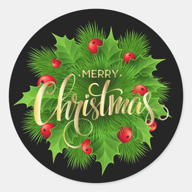 Sticker Rond Noël  (Devant)