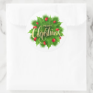Sticker Rond Noël