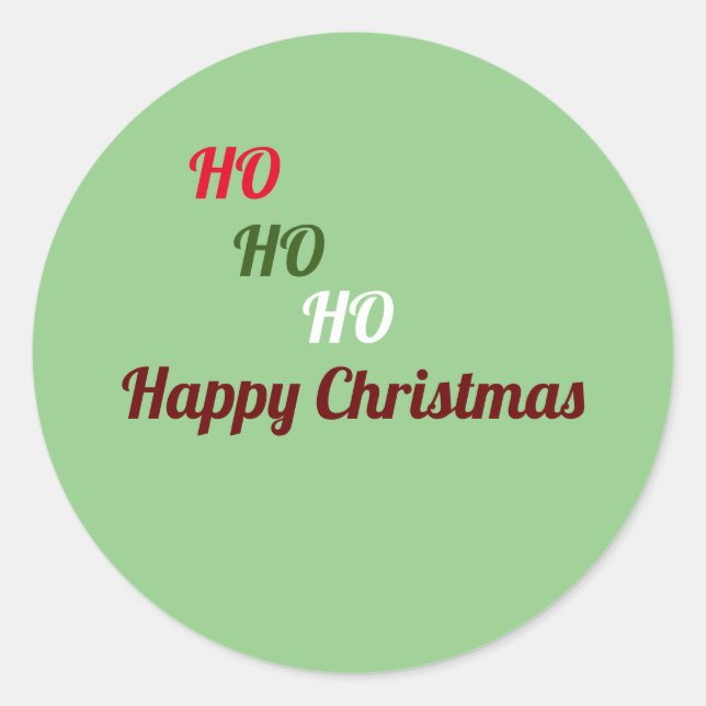 Sticker Rond Noël (Devant)