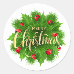 Sticker Rond Noël