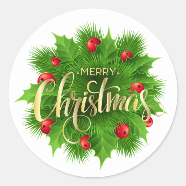 Sticker Rond Noël  (Devant)