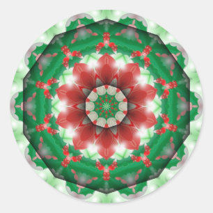 Sticker Rond Noël