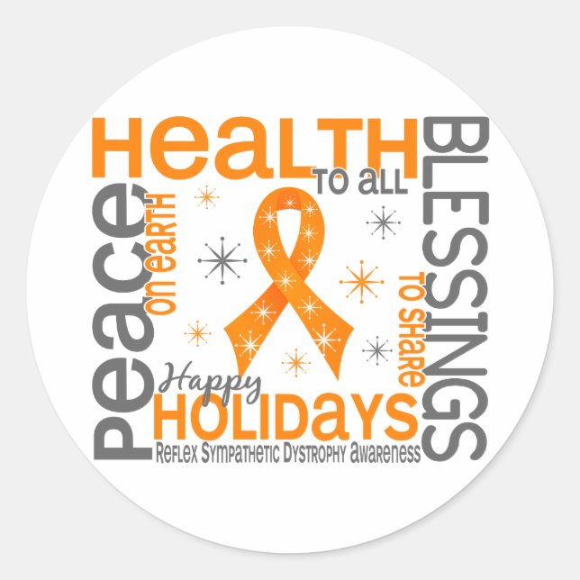 Sticker Rond Noël 4 RSD Flèches de neige (Devant)