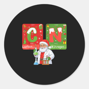 Sticker Rond Noël 67 Mème Science Chimie Humour Périodique
