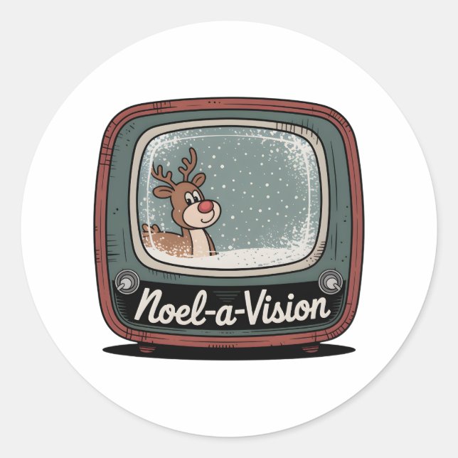 Sticker Rond Noel-a-Vision (Devant)