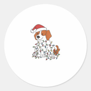 Sticker Rond Noël amusant _8