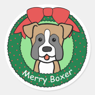 Sticker Rond Noël de la boîte