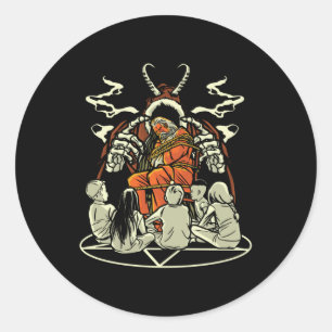 Sticker Rond Noël déplaisant