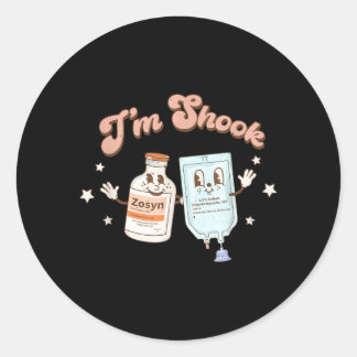 Sticker Rond Noël drôle Crna Pacu Er Ed Icu Soins critiques