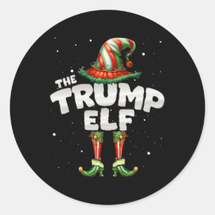 Sticker Rond Noël du groupe de jumelage des Elfs Trump