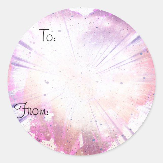 Sticker Rond Noël éclatant (Devant)