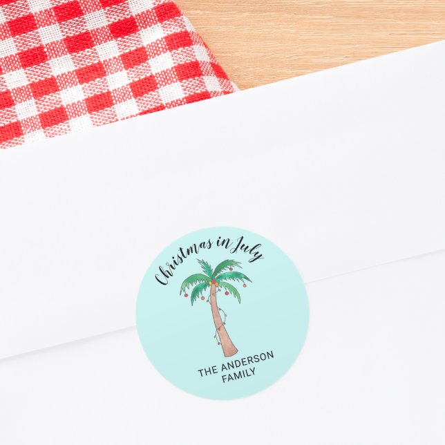 Sticker Rond Noël en juillet  (Créateur téléchargé)