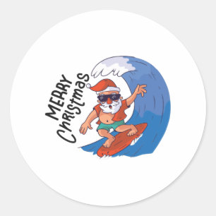 Sticker Rond Noël en juillet