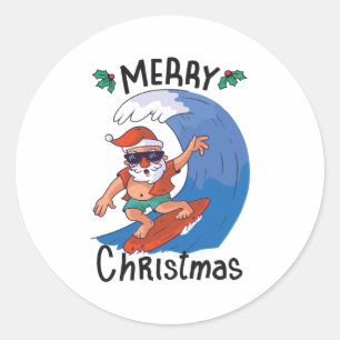 Sticker Rond Noël en juillet