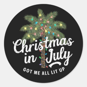 Sticker Rond Noël en juillet m'a vraiment enflammé