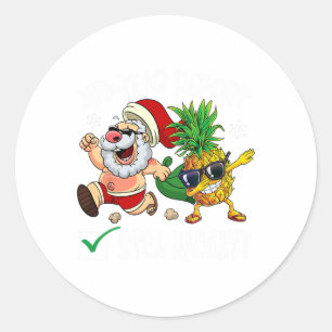 Sticker Rond noël en juillet mi-année rapport toujours coquin s