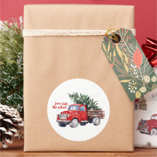 Sticker Rond Noël Fête Nativité chrétienne