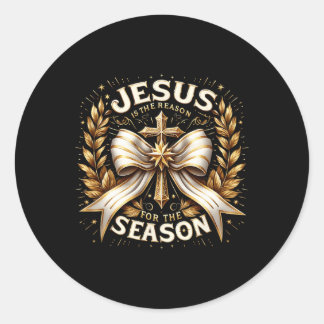 Sticker Rond Noël Jésus-Christ Jésus Est La Raison Pour
