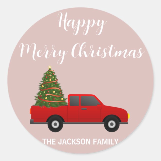 Sticker Rond noël joyeux et princesse brillante (Devant)