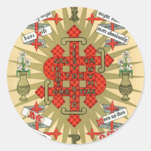 Sticker Rond Noël lumineux de symbole